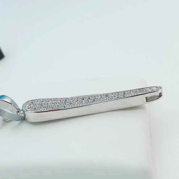 "925 Sterling Silver Cubic Zirconia Pendant, UU1P6A6061 - Picture 4 of 10